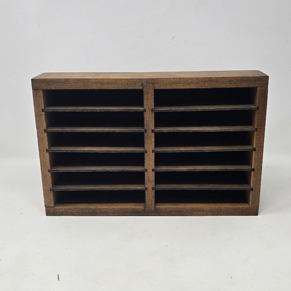 Vtg Bob Macgregor handcrafted cassette tape holder mid-century music accessory